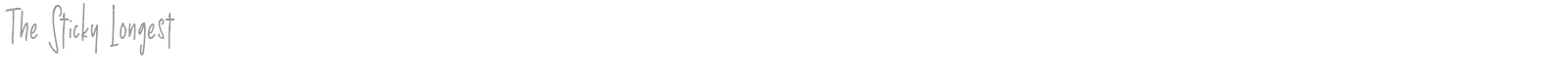The Sticky Longest font preview